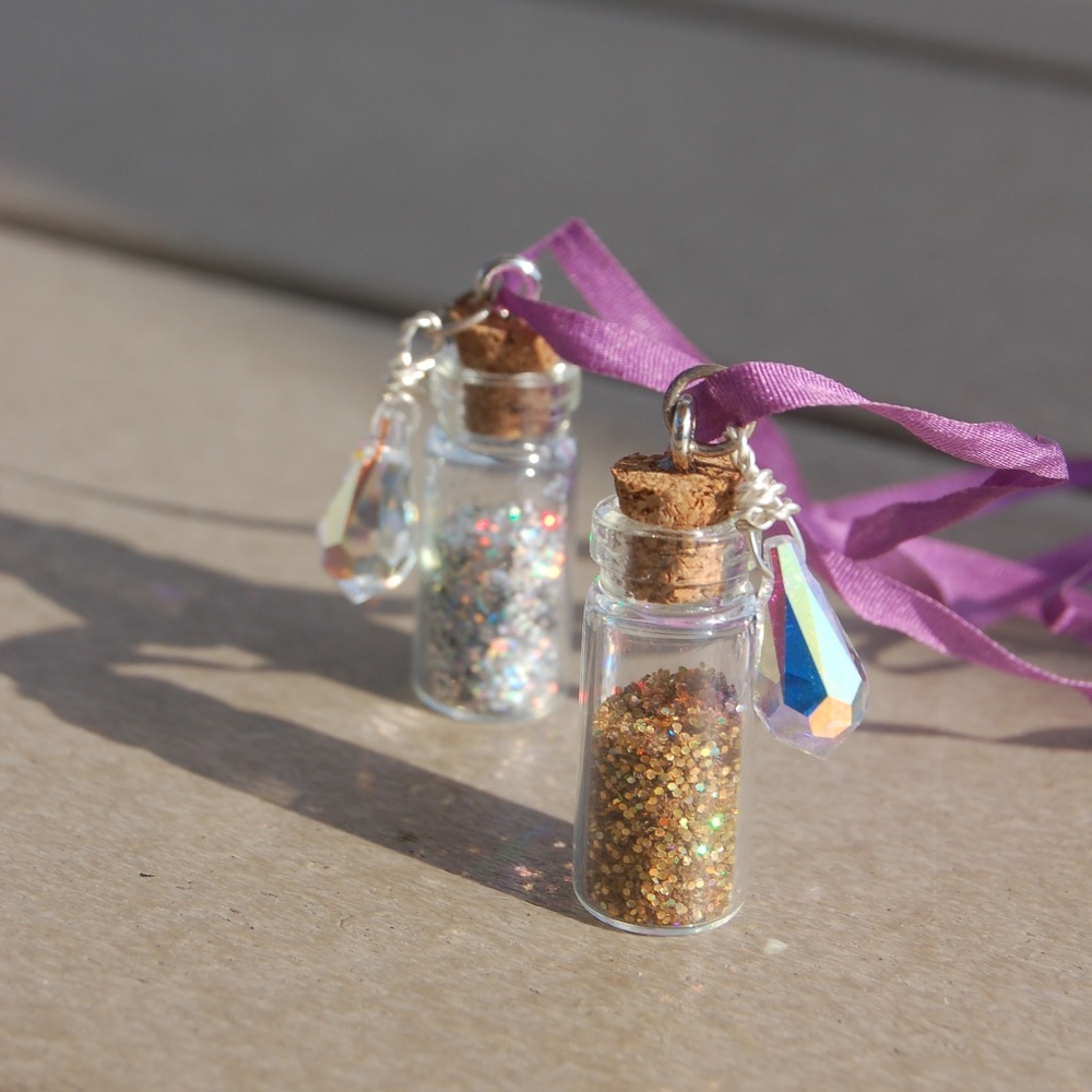 Artisan Crafted Magical Fairy Dust Bottle Necklaces